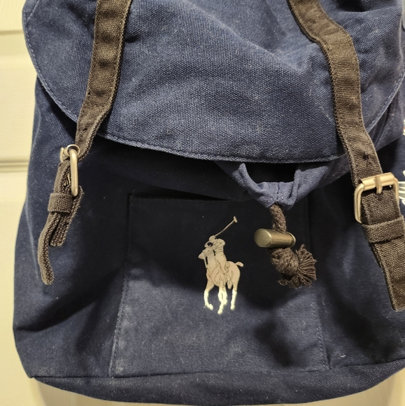 Ralph Lauren Navy Blue Backpack - Picture 3 of 6